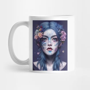 Beautiful Blue Hair Snow-white Mug